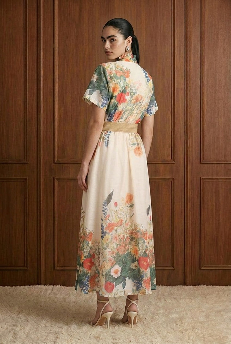 Celtine Midi Dress Floral Multi