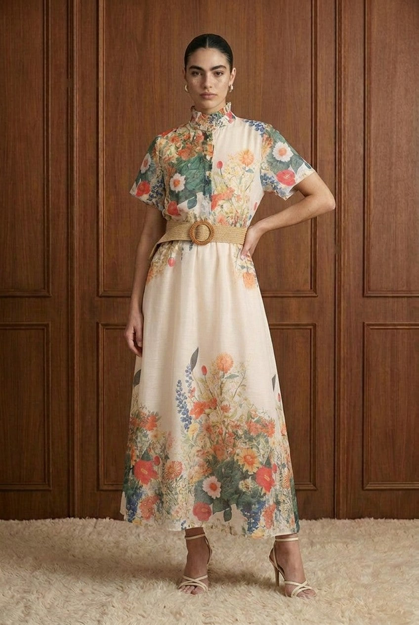 Celtine Midi Dress Floral Multi