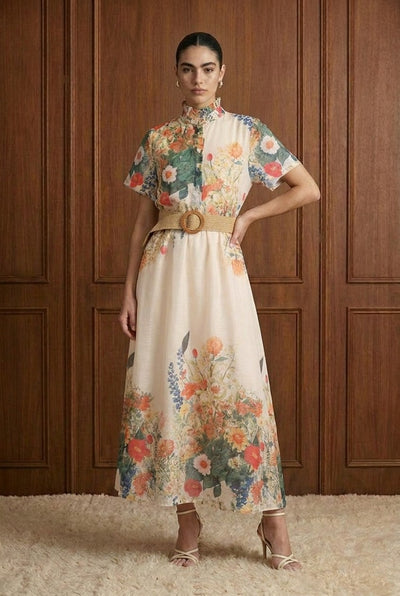 Celtine Midi Dress Floral Multi