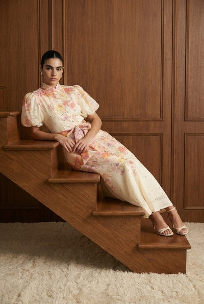 Mildre Midi Dress Peach