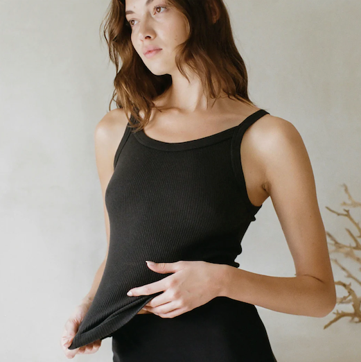 Ariel Knit Tank Washed Black