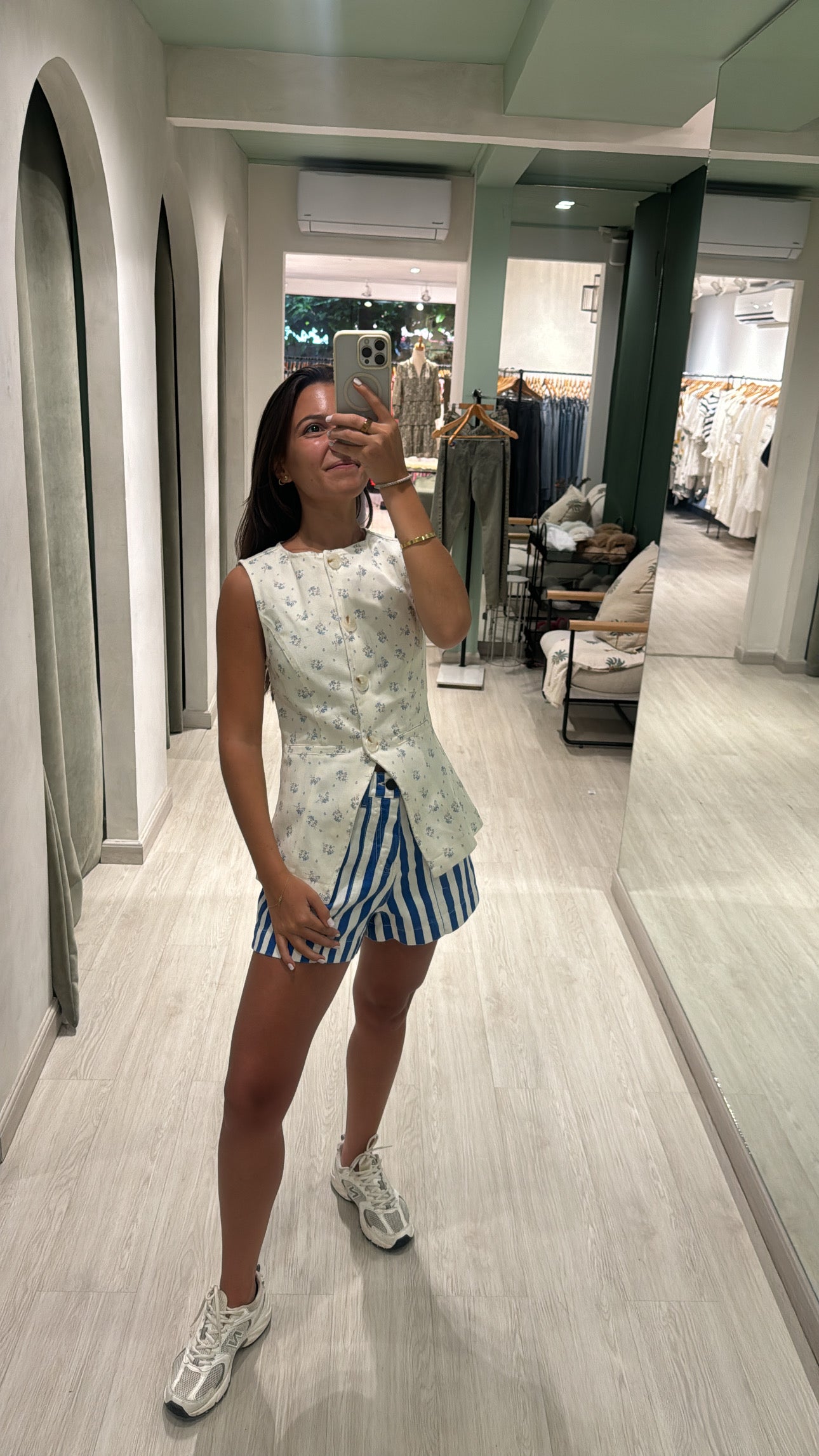 Nyla Top Floral Natural