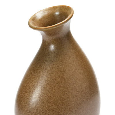 Stoneware Organic Shaped Vase Brown
