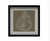 Wood Framed Glass Wall Decor w Vase Print