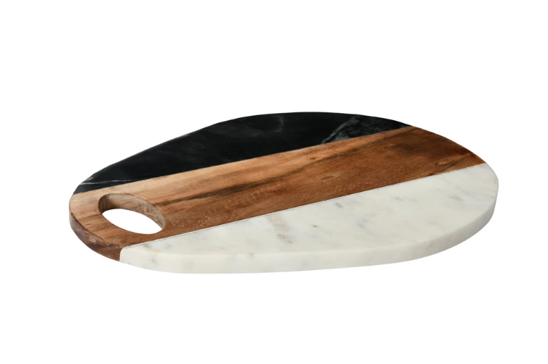 Marble Acacia Wood Cheese Cutting Board