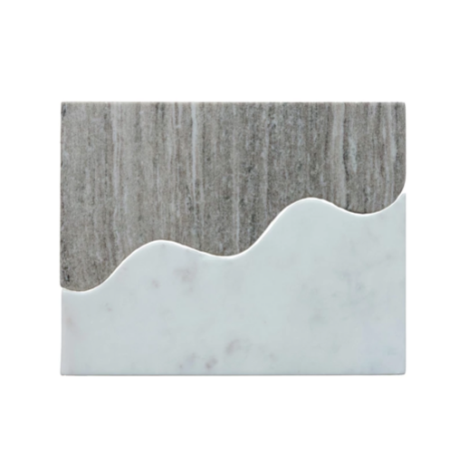 Marble Cheese Board Beige White