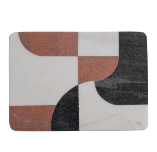 Marble Cutting Board w Abstract Design