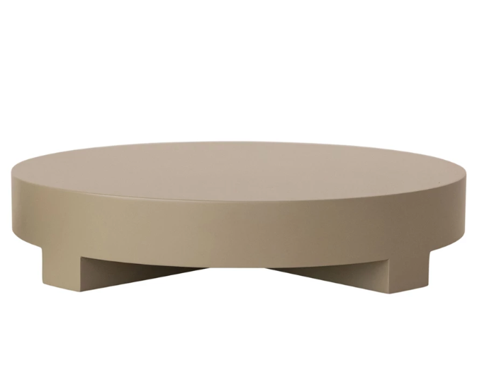 Lacquered Pedestal Taupe