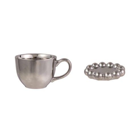 Stoneware Mug Bubble Saucer