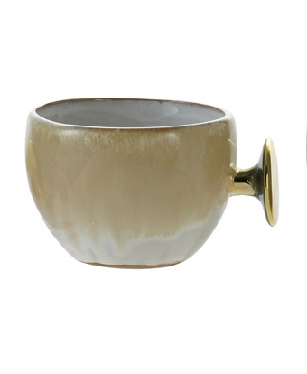 Mug w Gold Electroplated Handle