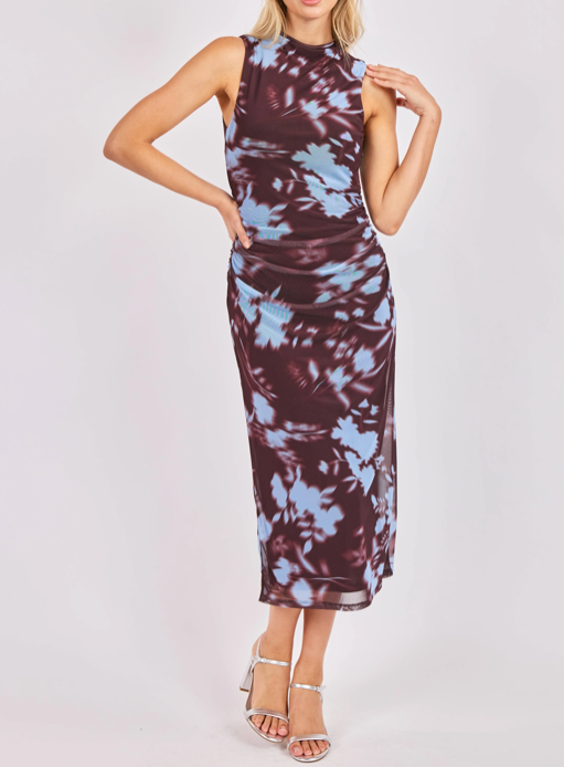 Urban Siren Ruched Midi Dress