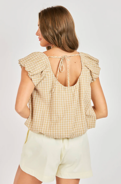 Bubble Top Taupe Ivory