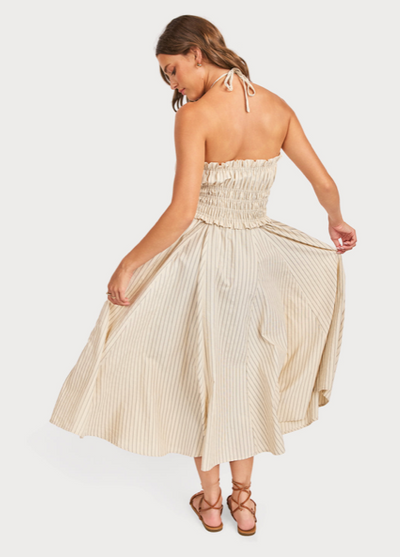 Beauty Midi Dress Cream Black