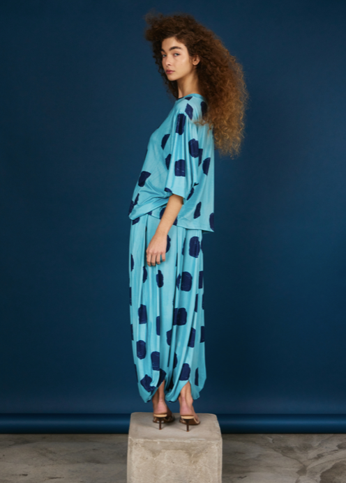 Comfy Pant Blue Dots