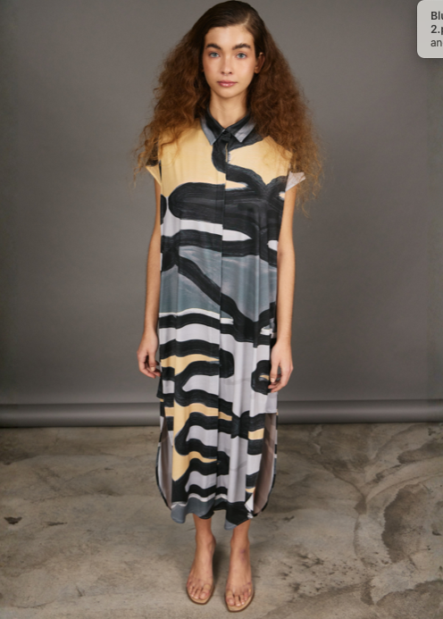 Perola Bluson Grey Zigzag