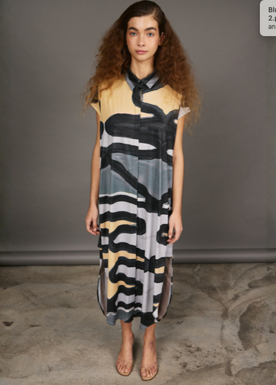 Perola Bluson Grey Zigzag