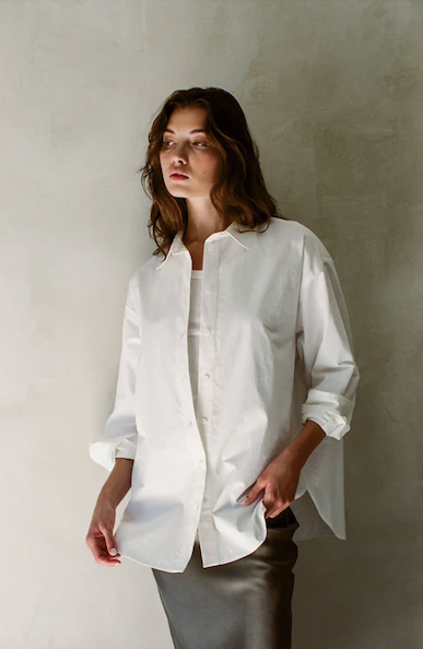 The Abbey Shirt Woven Off White