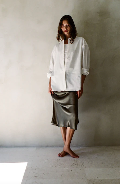 The Abbey Shirt Woven Off White