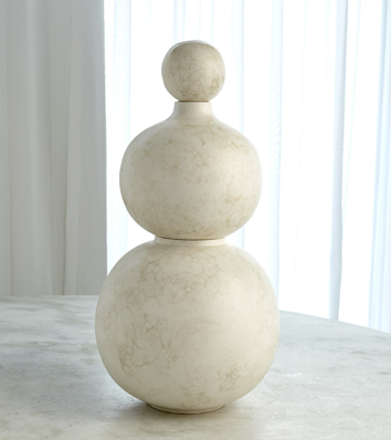 Bubble Stacking Vase-Ivory