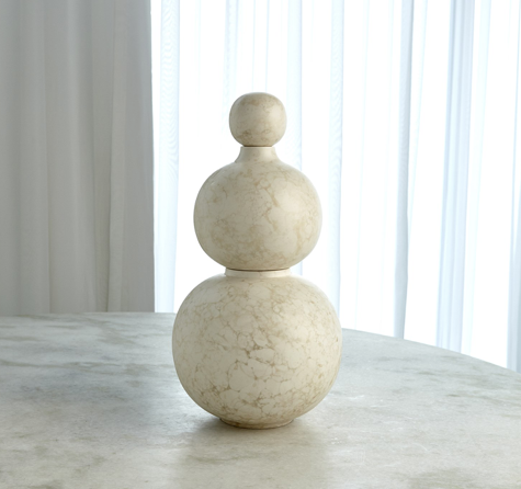 Bubble Stacking Vase-Ivory