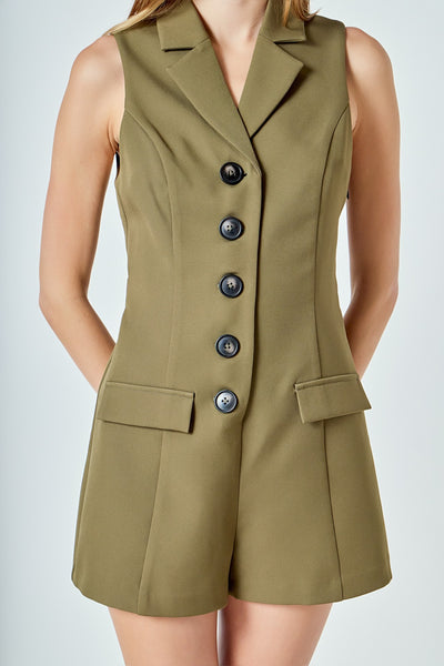 Maria Romper Olive