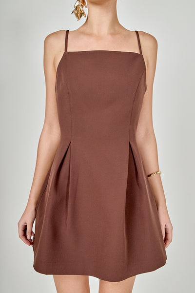 Claudia Mini Dress Brown