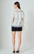 Ruffled Lace Blouse Ivory