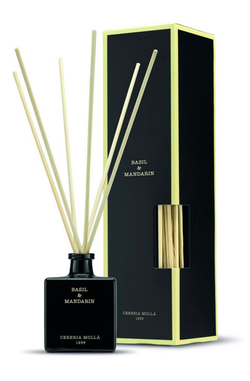 Basil & Mandarín Black Premium Reed Diffuser