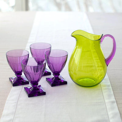 Acrylic Pitcher Green with Amethyst
