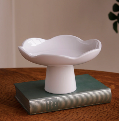 Amelia Small Pedestal White