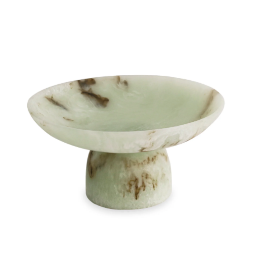 Giada Medium Pedestal Jade Swirl