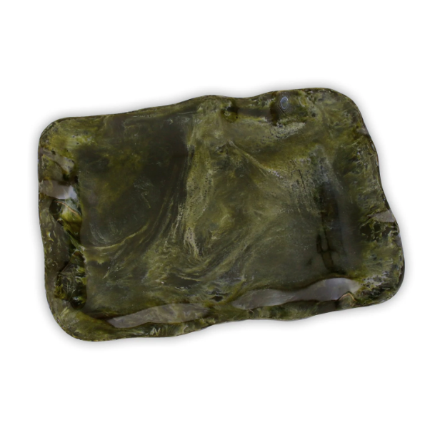 Malachite Extra Large Rectangular Tray Green