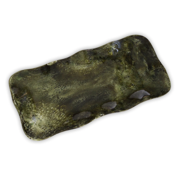 Malachite Long Rectangular Tray Green