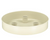 Candle Platter Small Round Stone White
