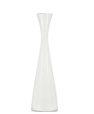 Tall Pearl White Candleholder
