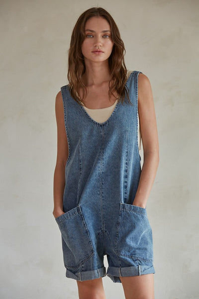 Mia Romper Denim