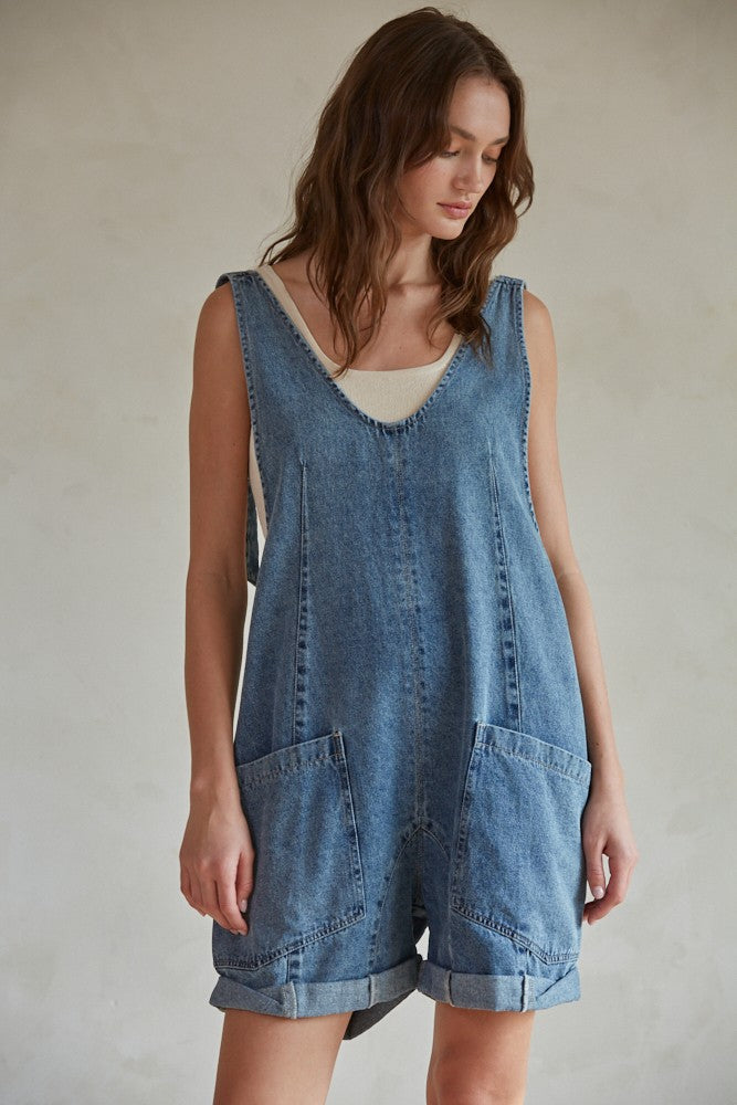 Mia Romper Denim