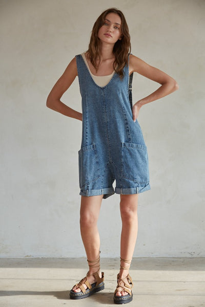 Mia Romper Denim