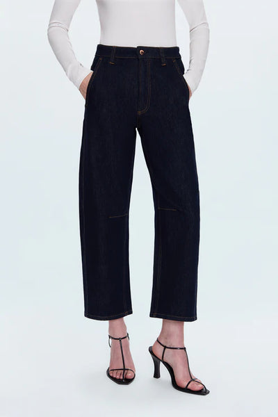 Beau Seamed Crescent Raw Jean Nightfall