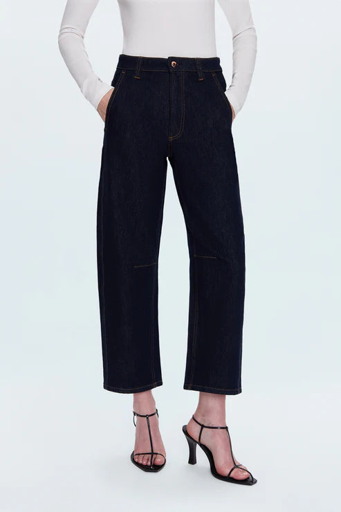 Beau Seamed Crescent Raw Jean Nightfall