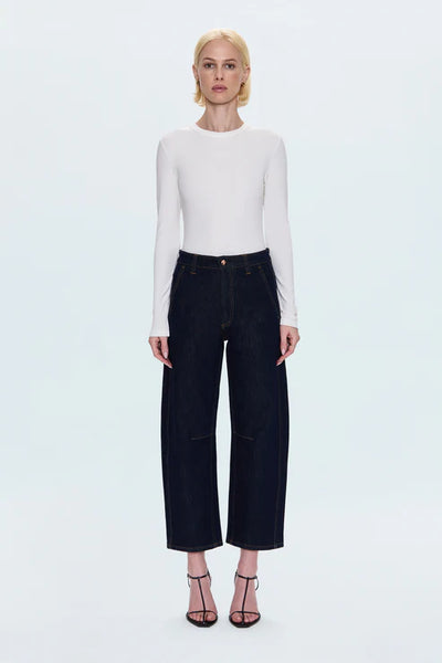 Beau Seamed Crescent Raw Jean Nightfall
