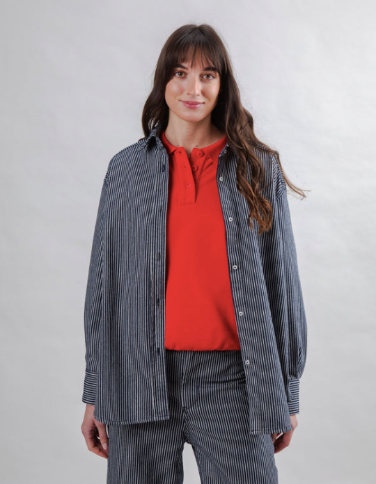 Lucy Shirt Stripe Denim