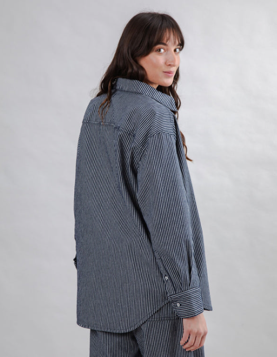 Lucy Shirt Stripe Denim