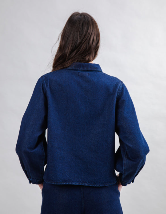Raw Boxy Shirt Blue