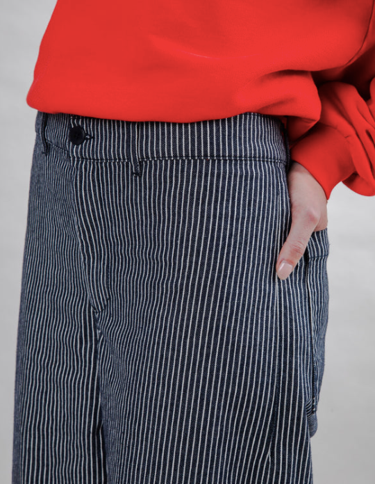 Lucy Pant Stripe Denim