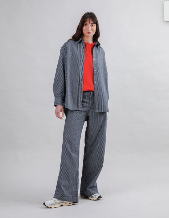 Lucy Pant Stripe Denim