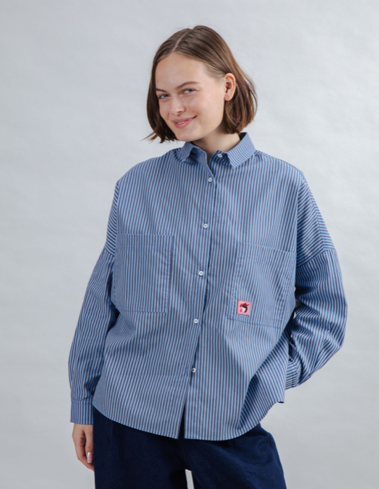 Oversize Stripes Gum Shirt
