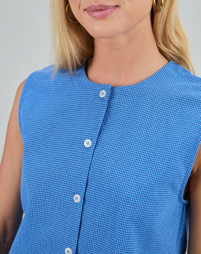 Rita Top Blue