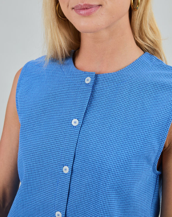 Rita Top Blue