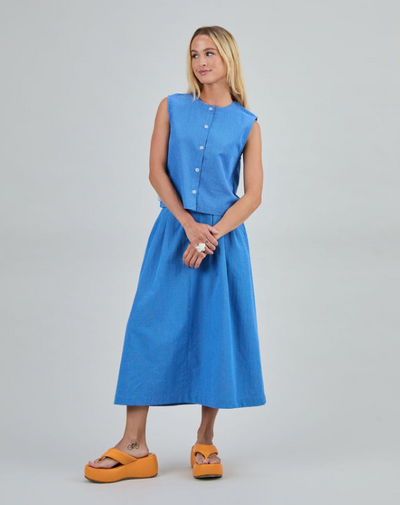 Rita Top Blue